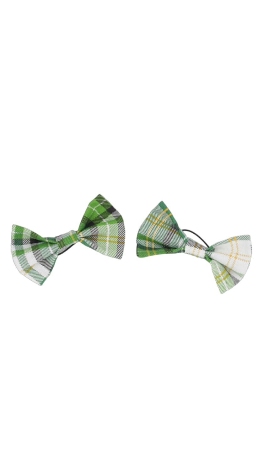 Flannel Chartreuse Hairbow