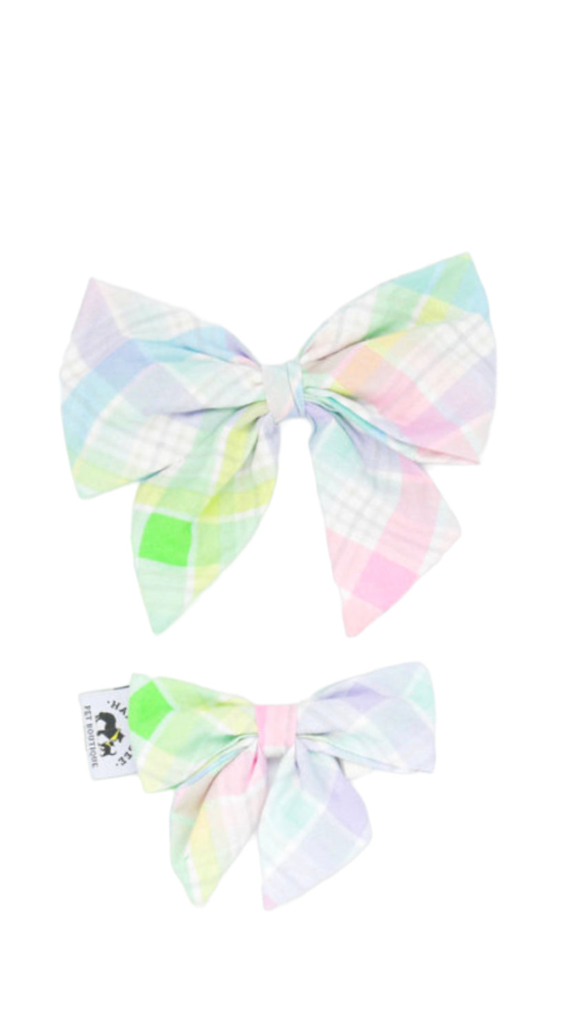 Flannel Pastel Soft Lady Bow