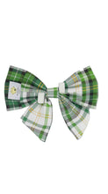 Load image into Gallery viewer, Flannel Chartreuse Lady Bow
