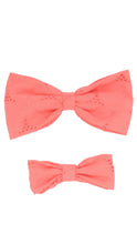 Load image into Gallery viewer, Lace Coral Bowtie
