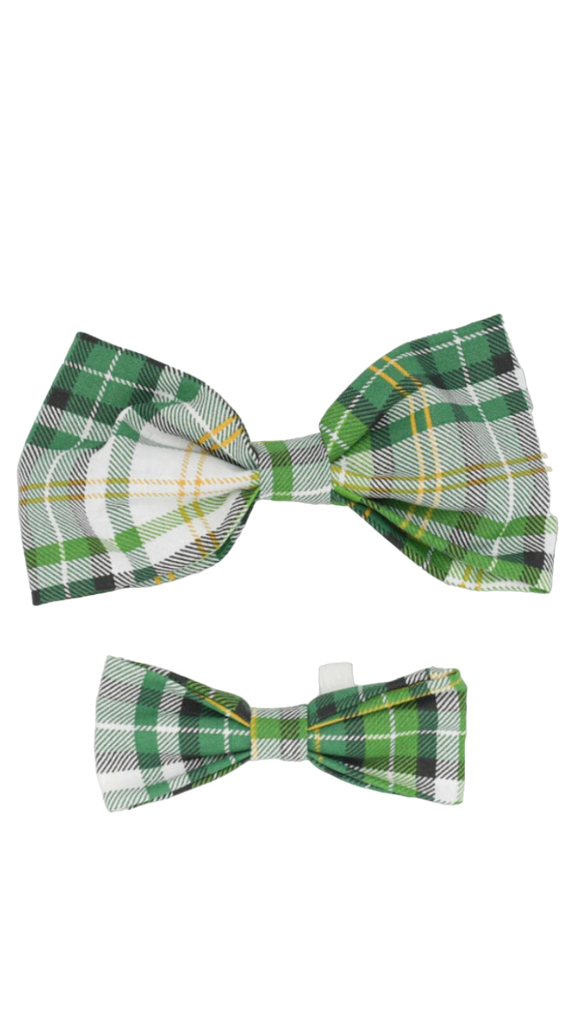 Flannel Chartreuse Bowtie