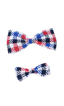 Load image into Gallery viewer, Flannel Scarlet &amp; Ebony Bowtie
