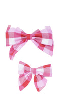 Load image into Gallery viewer, Flannel Love Lady Bow
