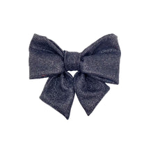 Load image into Gallery viewer, Black Glitter Lady Bow
