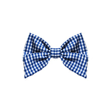 Load image into Gallery viewer, Gingham Midnight Blue Lady Bow
