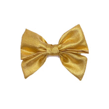 Load image into Gallery viewer, Gold Tinsel Lady Bow
