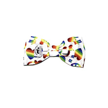 Load image into Gallery viewer, Pride Peace &amp; Love Bow Tie
