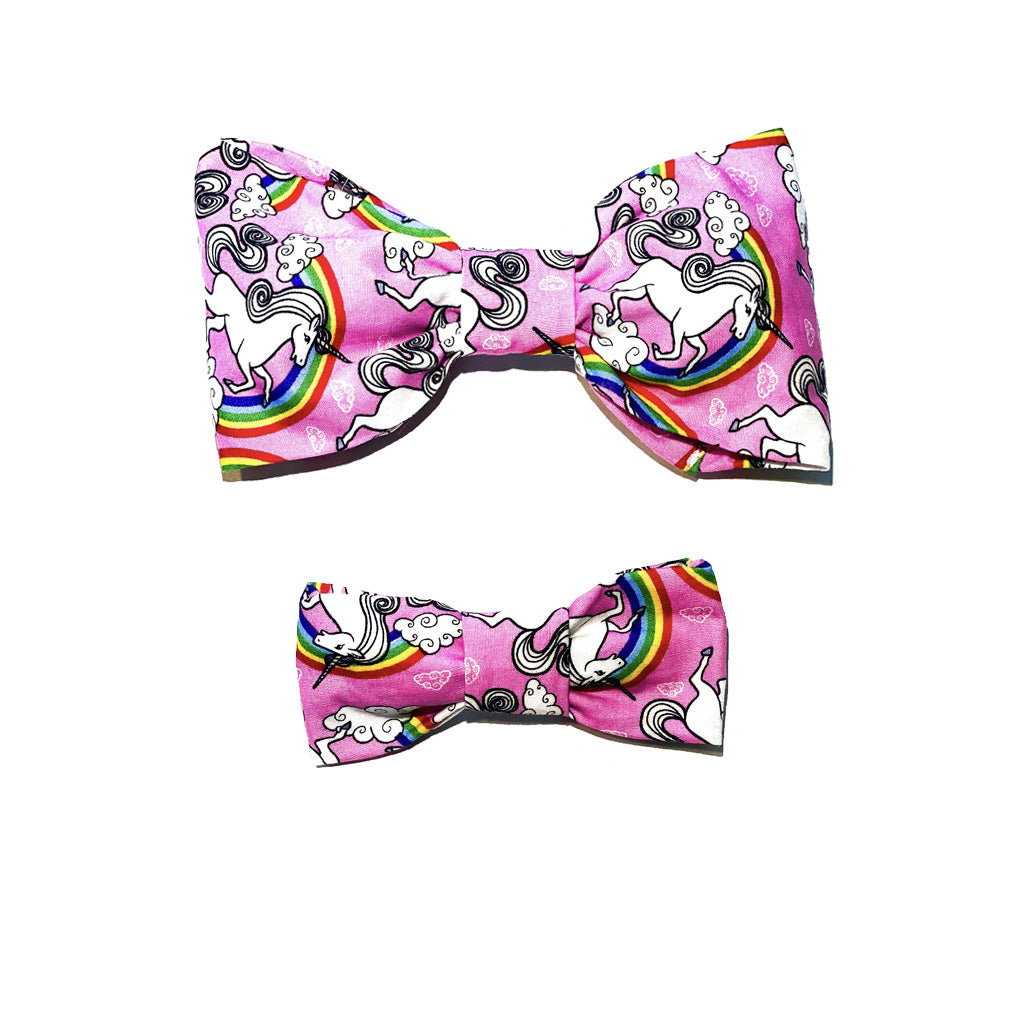 Pride Rainbow Unicorn Bow Tie