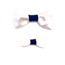 Load image into Gallery viewer, Tuxedo White and Black Bow Tie
