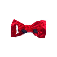 Load image into Gallery viewer, Velvet Red Bow Tie
